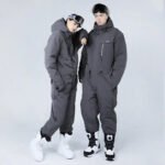Men Women One-piece Ski Suits Thick Sports Clothing - Image 8