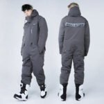 Men Women One-piece Ski Suits Thick Sports Clothing - Image 9