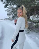 Women's Sexy One Piece Ski Suits Sli Fit Snow Jumpsuits - Image 3