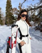 Women's Sexy One Piece Ski Suits Sli Fit Snow Jumpsuits - Image 5