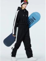 Women One Piece Ski Suits Windproof 2025 Snowboarding Jumpsuit