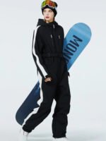 Women One Piece Ski Suits Windproof 2025 Snowboarding Jumpsuit - Image 3