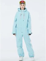 Women One Piece Ski Suits Windproof 2025 Snowboarding Jumpsuit - Image 6