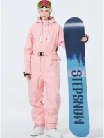 Women One Piece Ski Suits Windproof 2025 Snowboarding Jumpsuit - Image 8
