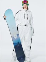 Women One Piece Ski Suits Windproof 2025 Snowboarding Jumpsuit - Image 9