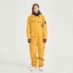 Female Cargo Snowsuit Overalls One Piece Snow Jumpsuit - Image 2