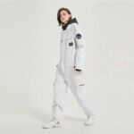 Female Cargo Snowsuit Overalls One Piece Snow Jumpsuit - Image 4