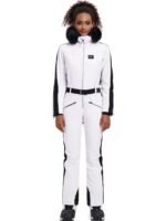 Fur Collar One-piece Ski Snow Jumpsuit Hooded Ski Outwear