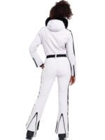 Fur Collar One-piece Ski Snow Jumpsuit Hooded Ski Outwear - Image 2