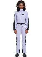 Fur Collar One-piece Ski Snow Jumpsuit Hooded Ski Outwear - Image 6