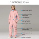 One Piece Couple Snowsuits Onesie Ski Jumpsuits - Image 5
