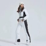 Hotian Women High Neck Hooded One Piece Ski Suits - Image 2