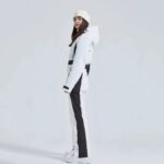 Hotian Women High Neck Hooded One Piece Ski Suits - Image 3