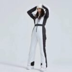 Hotian Women High Neck Hooded One Piece Ski Suits - Image 4