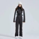 Hotian Women High Neck Hooded One Piece Ski Suits - Image 6