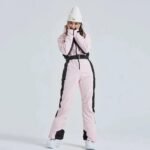 Hotian Women High Neck Hooded One Piece Ski Suits - Image 13