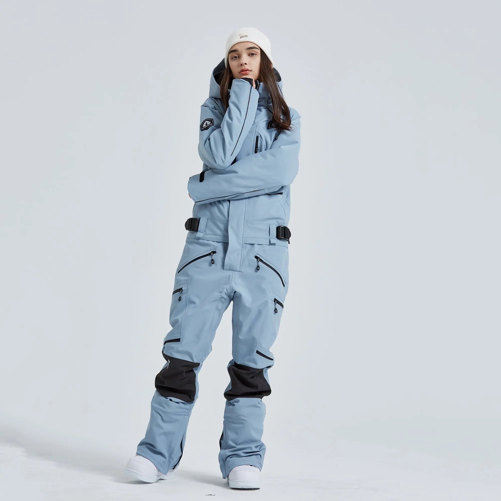 Hotian-Women-High-Neck-Hooded-One-Piece-Ski-Suits-HOTIAN-1682411276.jpg Women Outdoor Hooded Ski Suits Winter One Piece Snowsuits Jumpsuits - Image 1