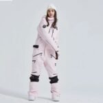 Women Outdoor Hooded Ski Suits Winter One Piece Snowsuits Jumpsuits - Image 14