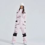 Women Outdoor Hooded Ski Suits Winter One Piece Snowsuits Jumpsuits - Image 13