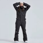 Women Outdoor Hooded Ski Suits Winter One Piece Snowsuits Jumpsuits - Image 11