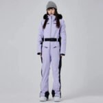 Hotian Women High Neck Hooded One Piece Ski Suits - Image 14
