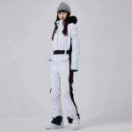 Hotian Women High Neck Hooded One Piece Ski Suits - Image 15