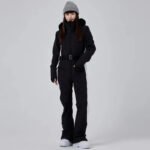 Hotian Women High Neck Hooded One Piece Ski Suits - Image 17