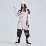 Outdoor Hooded Ski Jumpsuits Coveralls One Piece Ski Suits - Image 7