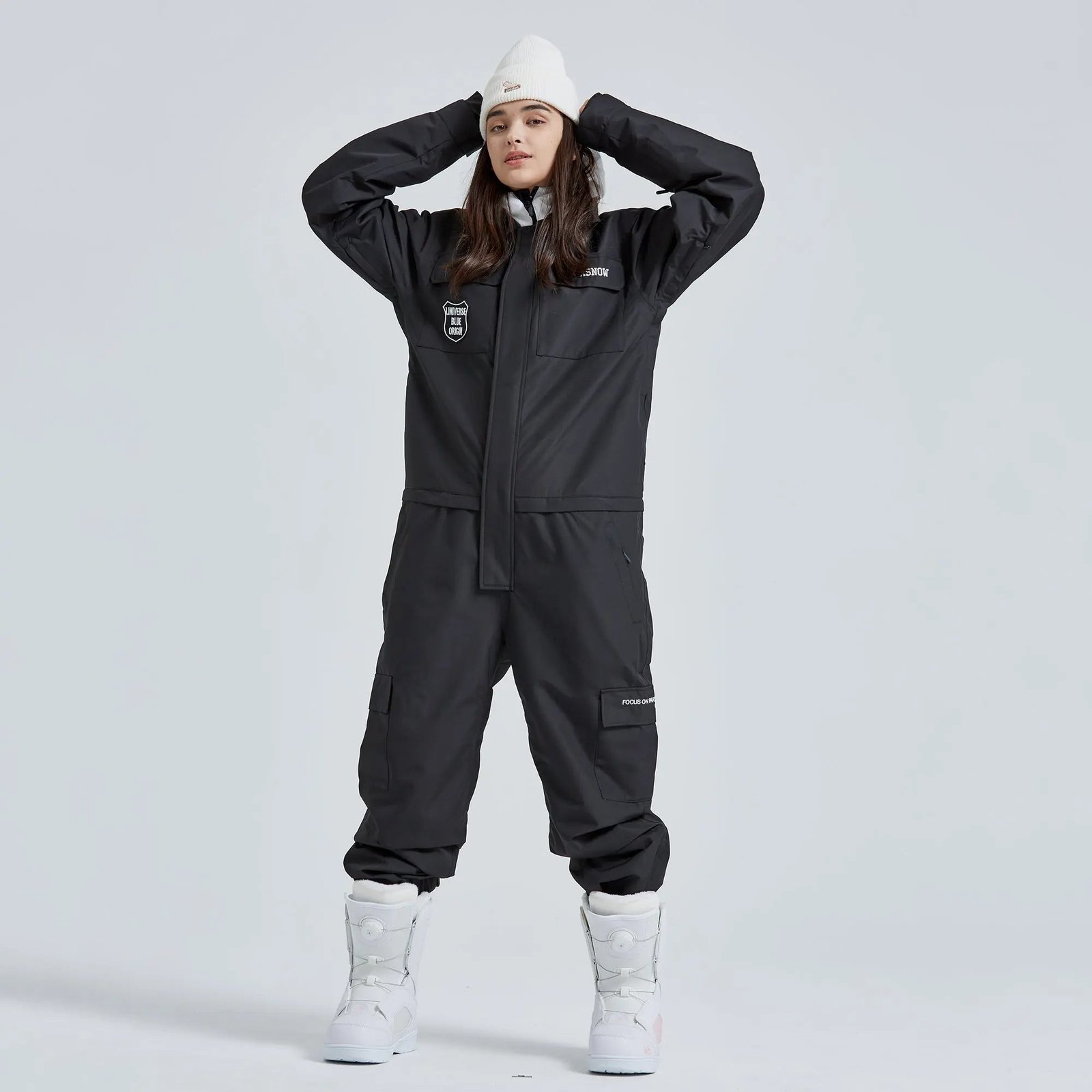 Hotian-Women-s-One-Piece-Winter-Waterproof-Ski-Suits-HOTIAN-1682410664.jpg Adult One Piece Ski Suits Waterproof Winter Snowsuits - Image 1