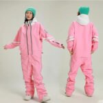 Retro One-piece Ski Jumpsuits for Women Loose Fit Snowsuits - Image 4