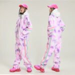 Retro One-piece Ski Jumpsuits for Women Loose Fit Snowsuits - Image 2