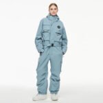 Loose Fit One-piece Snowsuits Adjustable Belt Ski Jumpsuits - Image 5