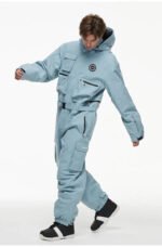 Loose Fit One-piece Snowsuits Adjustable Belt Ski Jumpsuits - Image 3