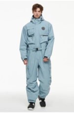 Loose Fit One-piece Snowsuits Adjustable Belt Ski Jumpsuits - Image 2
