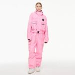 Loose Fit One-piece Snowsuits Adjustable Belt Ski Jumpsuits - Image 9