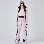 Luxury Fur Collar Thicken Snow Jumpsuits Female Sonw Suits - Image 4