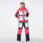 One-piece Ski Suit for Men & Women Patchwork Snowwear - Image 3