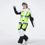 One-piece Ski Suit for Men & Women Patchwork Snowwear - Image 5