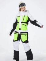 One-piece Ski Suit for Men & Women Patchwork Snowwear - Image 6
