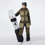 One-piece Ski Suit for Men & Women Patchwork Snowwear - Image 8