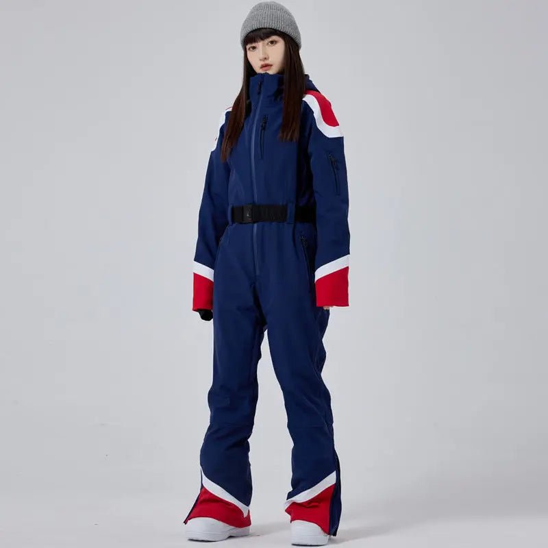 Retro-Ski-Onesie-Women_s-One-piece-Snow-Jumpsuits-HOTIANSNOW-51247180.jpg Retro Ski Onesie Women's One-piece Snow Jumpsuits - Image 1