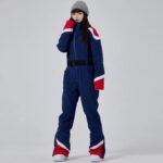 Retro Ski Onesie Women's One-piece Snow Jumpsuits - Image 3