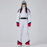 Retro Ski Onesie Women's One-piece Snow Jumpsuits - Image 4
