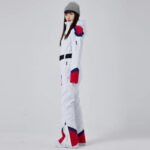 Retro Ski Onesie Women's One-piece Snow Jumpsuits - Image 5