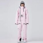 Stand Collar Ski Rompers for Women One-piece Skiwear - Image 3