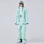 Stand Collar Ski Rompers for Women One-piece Skiwear - Image 7