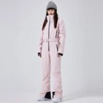Windproof Chic One-piece Snow Jumpsuits Women Outdoor Skisuits - Image 4