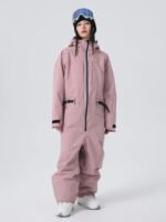 Women Chic One Piece Ski Suits Full Body Snow Jumpsuits