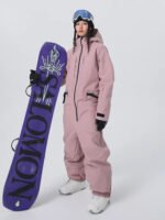 Women Chic One Piece Ski Suits Full Body Snow Jumpsuits - Image 2