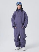 Women Chic One Piece Ski Suits Full Body Snow Jumpsuits - Image 4
